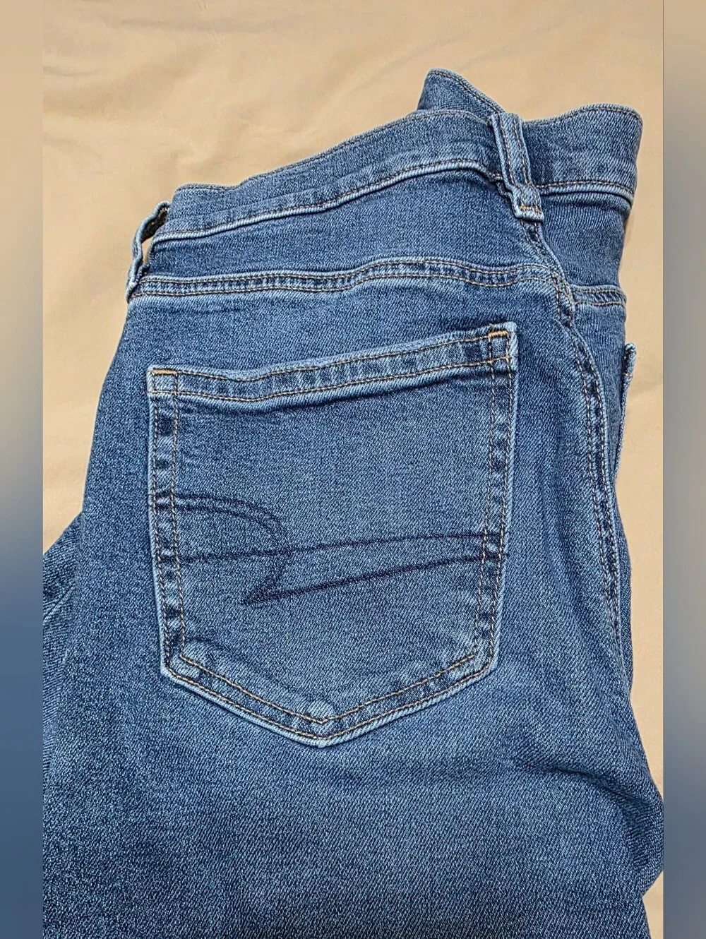American Eagle Outfitters Women's 90s Skinny Jeans Medium Wash Stretch Size 4R